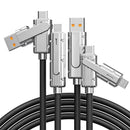 1M Data Cable 4-in-1 PD Charging Cable Two in Two 120W Super Fast Charger Cable