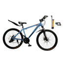 26" wheels 27 speed double disc brake mountain bike MTB for adults Blue