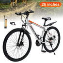 26" wheels 27 speed double disc brake mountain bike MTB for adults Blue