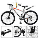 27.5" wheels 27 speed double disc brake mountain bike MTB for adults Silver