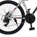 27.5" wheels 27 speed double disc brake mountain bike MTB for adults Silver