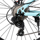26" wheels 27 speed double disc brake mountain bike MTB for adults Blue