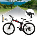 26" wheels 27 speed double disc brake folding mountain bike MTB for adults