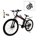 26" wheels 27 speed double disc brake folding mountain bike MTB for adults