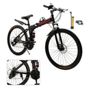 26" wheels 27 speed double disc brake folding mountain bike MTB for adults