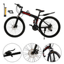 26" wheels 27 speed double disc brake folding mountain bike MTB for adults