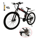 26" wheels 27 speed double disc brake folding mountain bike MTB for adults