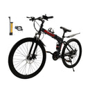 26" wheels 27 speed double disc brake folding mountain bike MTB for adults