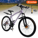 26" Black 27 speed double disc brake Suspension Fork mountain bike MTB for adult