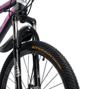 26" Spoke Wheel 24 Speed Mountain Bicycle Adult Bike MTB w/ fender Blue+Pink