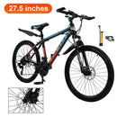 27.5" Spoke Wheel 24 Speed Mountain Bicycle Adult Bike MTB w/ fender Blue+Orange