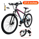 27.5" Spoke Wheel 24 Speed Mountain Bicycle Adult Bike MTB w/ fender Blue+Pink