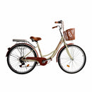 7 speed 26" Spoke Wheel Cruiser Bike Women Bicycle Girl's City Bike Cream