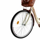 7 speed 26" Spoke Wheel Cruiser Bike Women Bicycle Girl's City Bike Cream