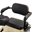 400W 48V 12A Elder Electric folding trike 3 wheel e-bike with Rear Seat Cream