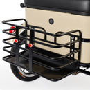 400W 48V 12A Elder Electric folding trike 3 wheel e-bike with Rear Seat Cream