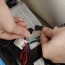 400W 48V 12A Elder Electric folding trike 3 wheel e-bike with Rear Seat Cream