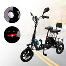 48V 350W Three Wheel Electric Folding Trike for Adults 3 Wheel E-Tricycle