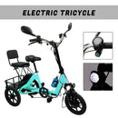 3 Wheel Electric Motorized Folding Tricycle E-Bike 48V 350W 10.4AH