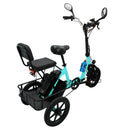 3 Wheel Electric Motorized Folding Tricycle E-Bike 48V 350W 10.4AH
