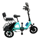 3 Wheel Electric Motorized Folding Tricycle E-Bike 48V 350W 10.4AH
