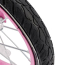 16" Kids Bicycle Girls Bike with Training Wheels Basket Kickstand Pink