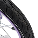 16" Kids Bicycle Girls Bike with Training Wheels Basket Kickstand Purple