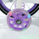 16" Kids Bicycle Girls Bike with Training Wheels Basket Kickstand Purple
