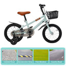 14" Kids Toddlers Bicycle for Boys and Girls with Training Wheels Basket Cyan