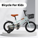 14" Kids Toddlers Bicycle for Boys and Girls with Training Wheels Basket Cyan