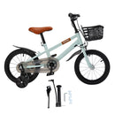 14" Kids Toddlers Bicycle for Boys and Girls with Training Wheels Basket Cyan