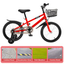 16" Children Bicycle Toddlers Bike with Training Wheels Basket Kickstand Red