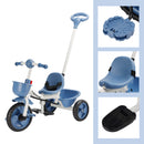 Boys Girls Toddler Trike Kids Tricycle with Push Handle Children Push Trike