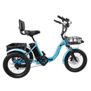 18*3.0 48V 13AH 350W (peak 525W) Electric Tricycle E-Trike with IPX7 Display