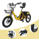 18" 7 Speed 48V 13AH 350W (peak 525W) Electric Tricycle with IPX7 Display