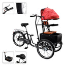20 inches Pet Dog Cart Tricycle Shopping Three Wheel Tricycle with Sunshade