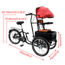 20 inches Pet Dog Cart Tricycle Shopping Three Wheel Tricycle with Sunshade