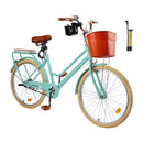 24/26 inch Women City Bike Lady Beach Cruiser Bicycle with Basket & Rack