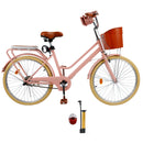 24/26 inch Women City Bike Lady Beach Cruiser Bicycle with Basket & Rack
