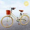 26 inch Women City Bike Lady Beach Cruiser Bicycle with Basket & Rack