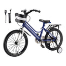 Kids Bike for Boys and Girls with auxiliary wheels & Rack & Basket 16"/18"