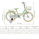 Child Bicycle Girls Bike with auxiliary wheels & Rack & Basket 16"/18"