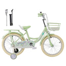 Child Bicycle Girls Bike with auxiliary wheels & Rack & Basket 16"/18"