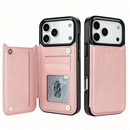 Premium Leather Card Wallet Phone Case for iPhone 12 13 14 15 16 17 Pro Max Plus