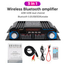 3 in 1 720W 4CH High-Power Mini Sm Amplifier Home Car 12V 220V Hifi Bluetooth