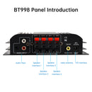 3 in 1 720W 4CH High-Power Mini Sm Amplifier Home Car 12V 220V Hifi Bluetooth