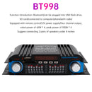 3 in 1 720W 4CH High-Power Mini Sm Amplifier Home Car 12V 220V Hifi Bluetooth