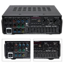 2500W Peak Stereo HiFi Power Amplifier Bluetooth5.4 Karaoke FM USB EQ Mixer 110V