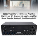 3000W Peak Stereo HiFi Power Amplifier High-Power 5.1Channel Subwoofer Amplifier