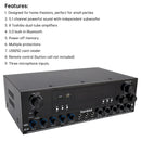 3000W Peak Stereo HiFi Power Amplifier High-Power 5.1Channel Subwoofer Amplifier
